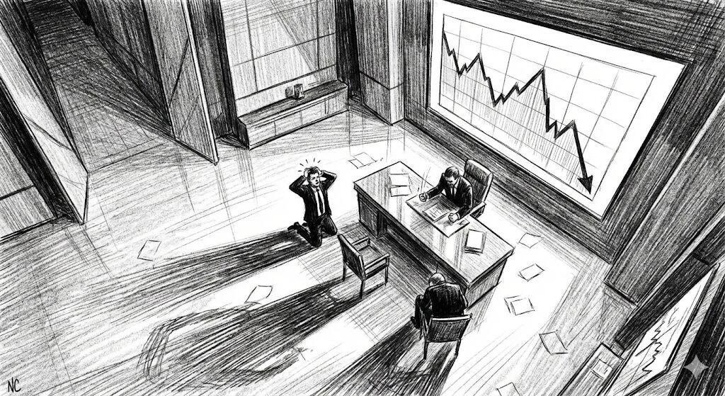 Il caos all'interno dell'ufficio della società